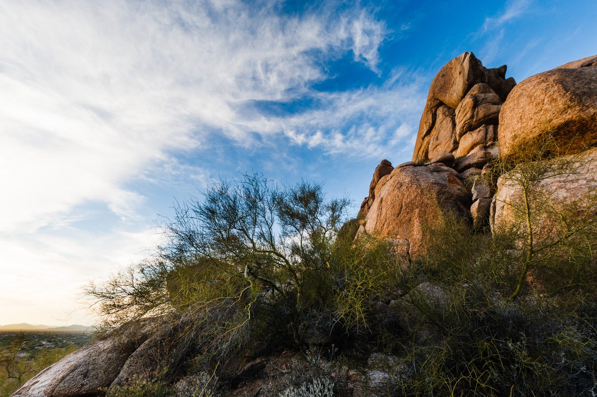Hiking the Boulders, Arizona