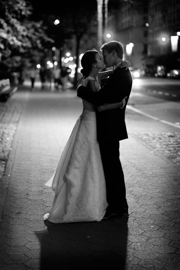 wedding nyc black and white