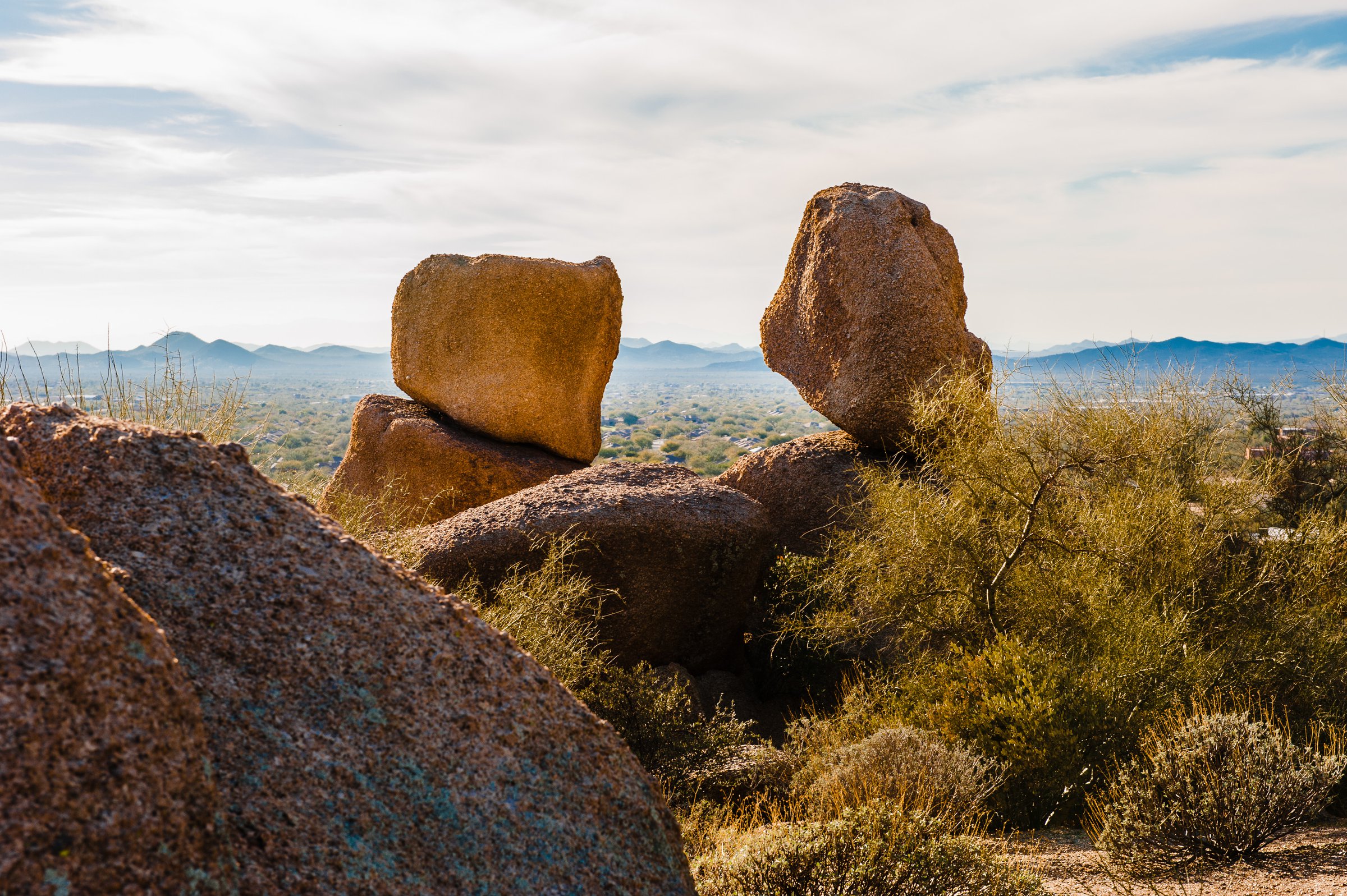 Hiking the Boulders, Arizona